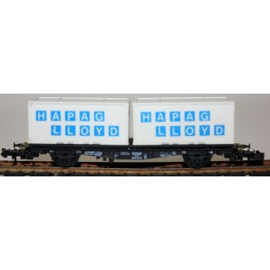 2-osiowa platforma z 2 kontenerami Hapag Lloyd- Trix N.