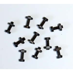 10 x wkręt ⌀2 x 6 mm z nakrętką.