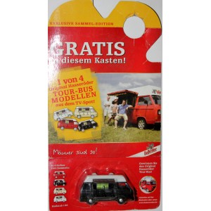 Reklamowy czarny Volkswagen jako Tour-Bus browaru Hasseröder- 1:64!