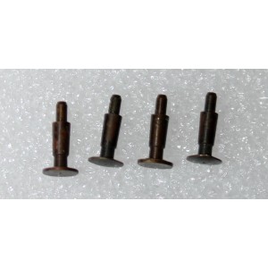 4 metalowe zderzaki okrągłe- Roco H0