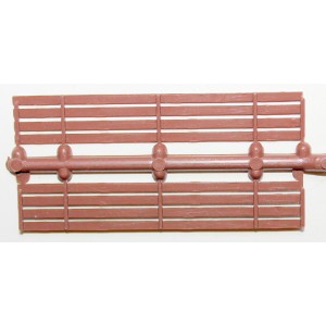 2 x balustrada/ płotek 67 x 11 mm- H0