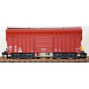  4-osiowy kryty KKks01 z rozchylanym dachem kolei DB- N